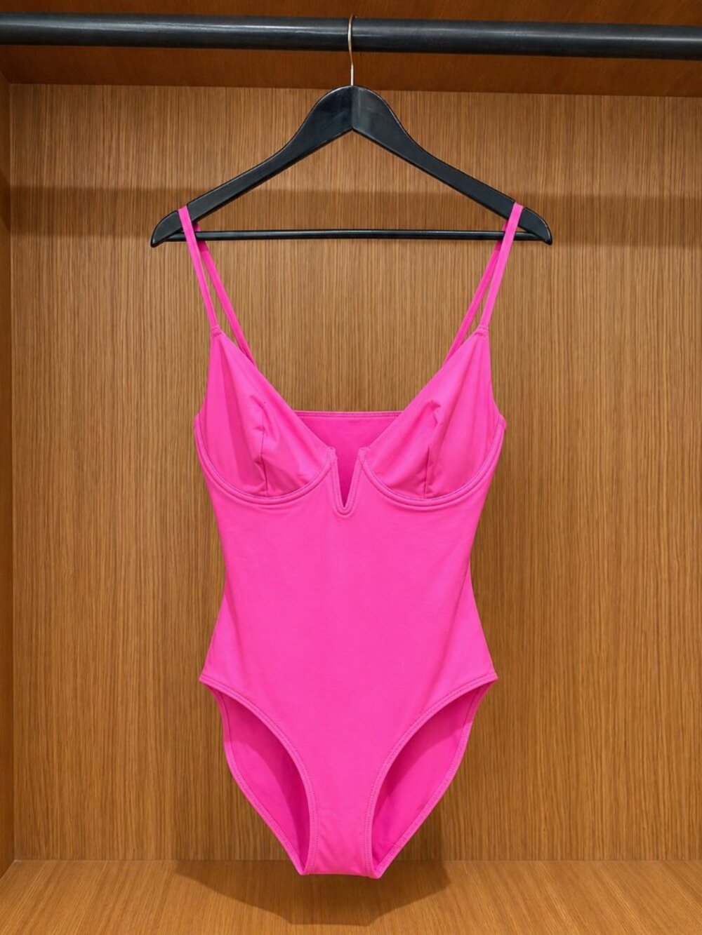 Popilush Deep V-Neck One-Piece Shapewear Low-Back Swimsuit